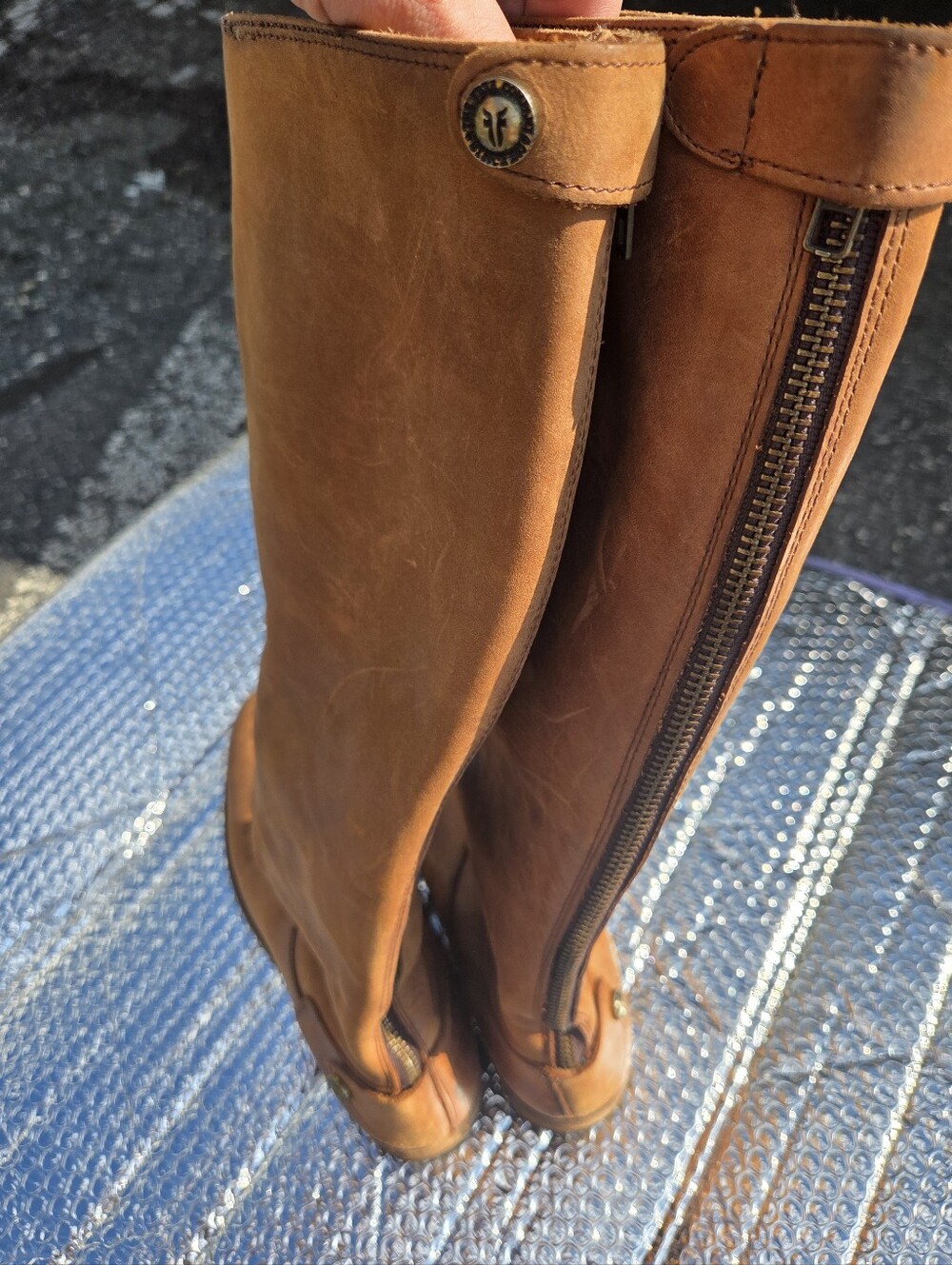 FRYE Melissa Button Back Riding Boots - Picture 6 of 8
